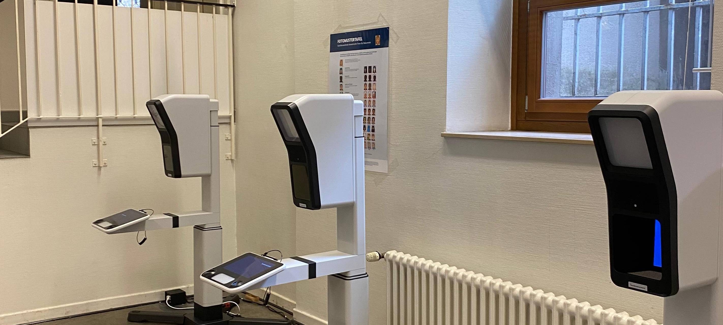 Passbildautomaten in Betrieb