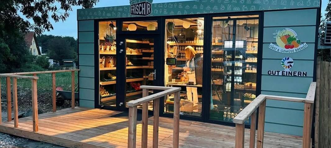 Ein Lebensmittelcontainer, mit regionalen Lebensmitteln