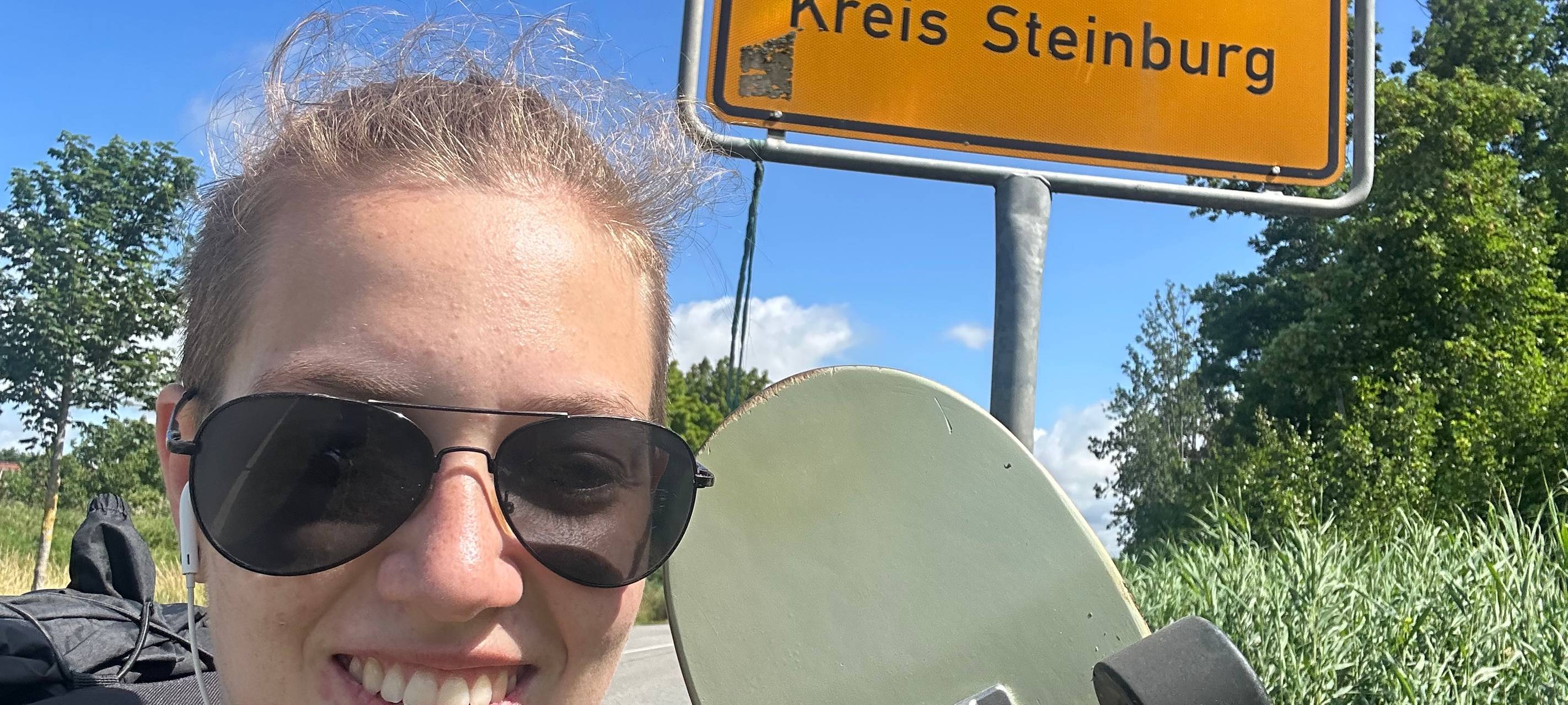 Auf dem Skateboard von hier bis Sylt: Mia Djuric
