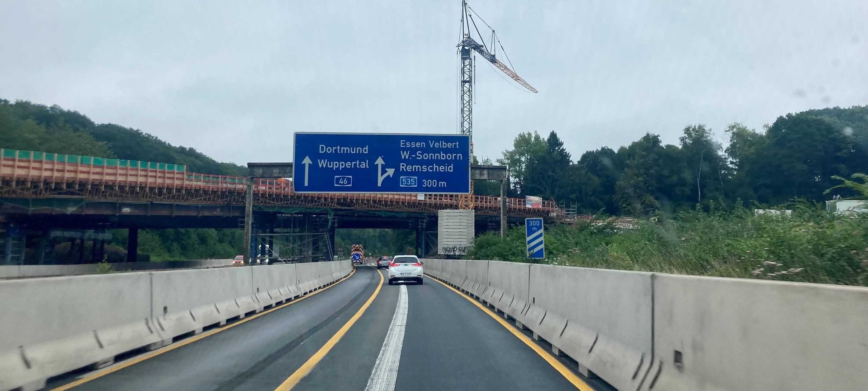Sonnborner Kreuz: Tunnel bleiben offen, Überflieger gesperrt
