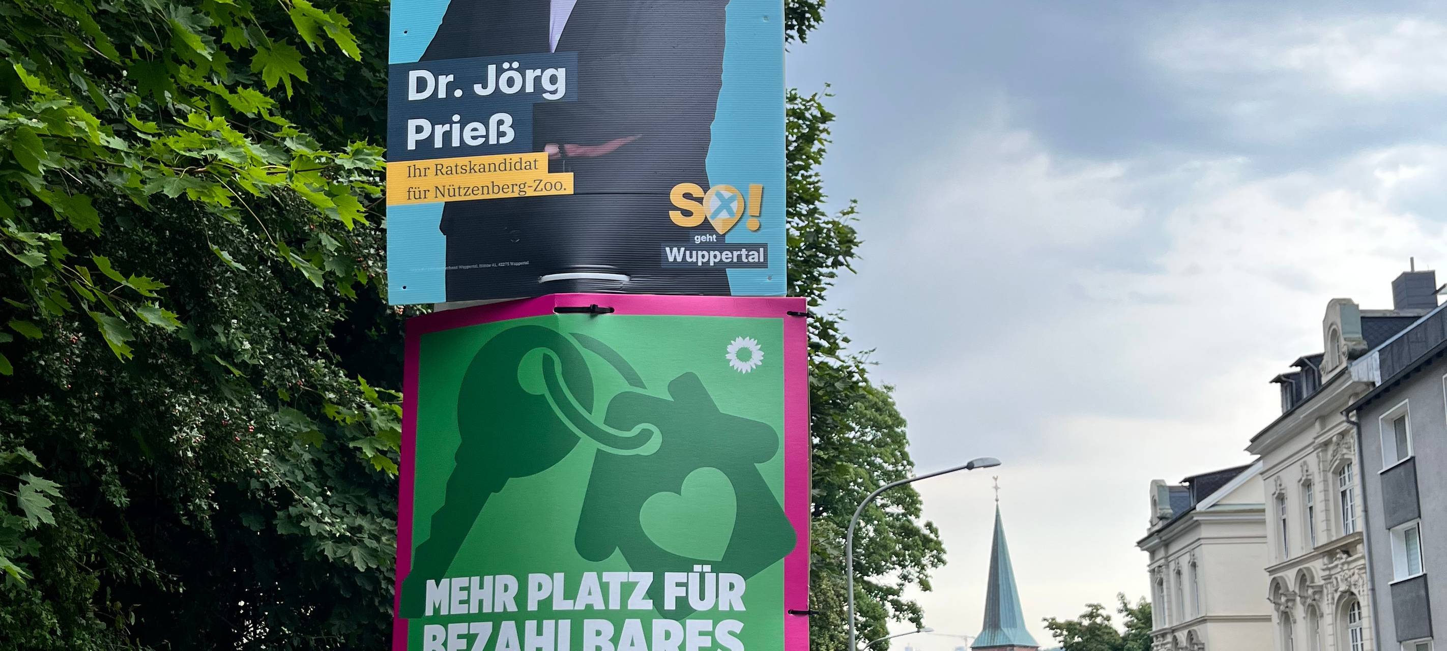 Anzahl der Wahlplakate bei Parteien sehr unterschiedlich