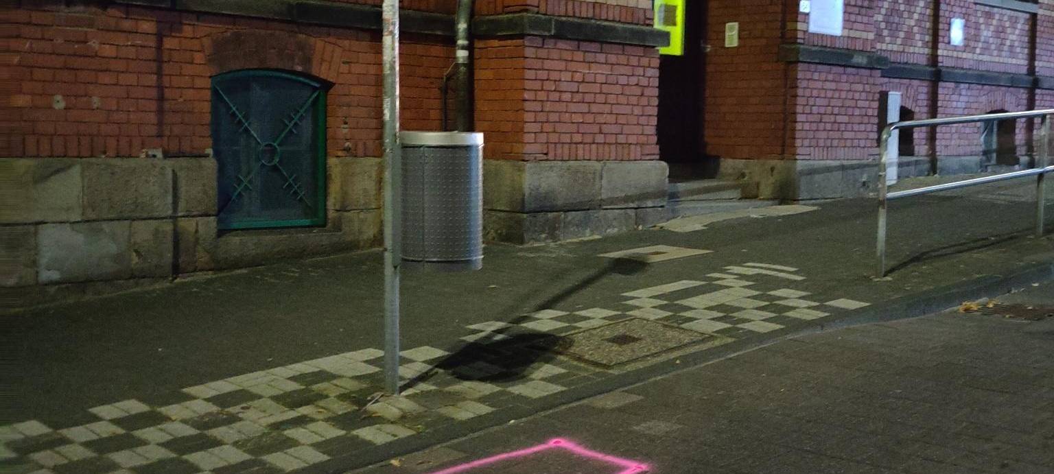 Selbstgemalten Zebrastreifen: nicht strafbar