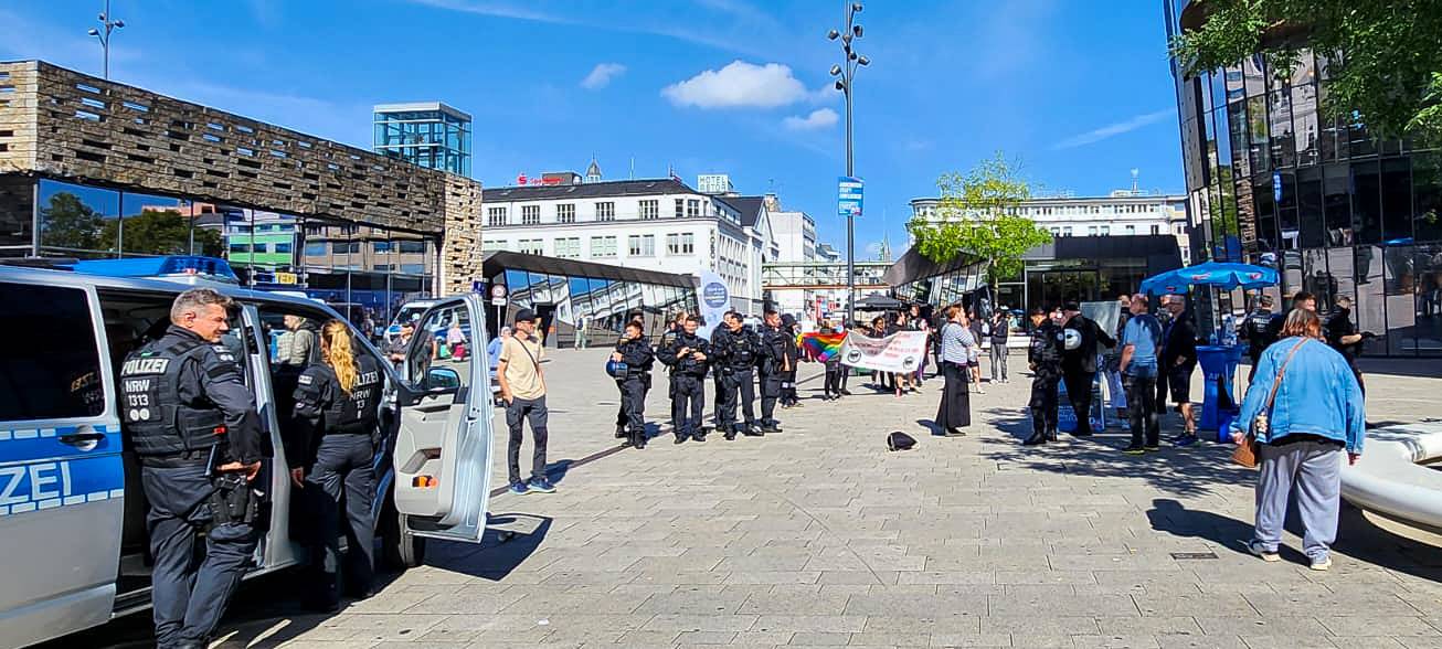Viel Polizei: mehrere Aktionen der autonomen Szene in Wuppertal