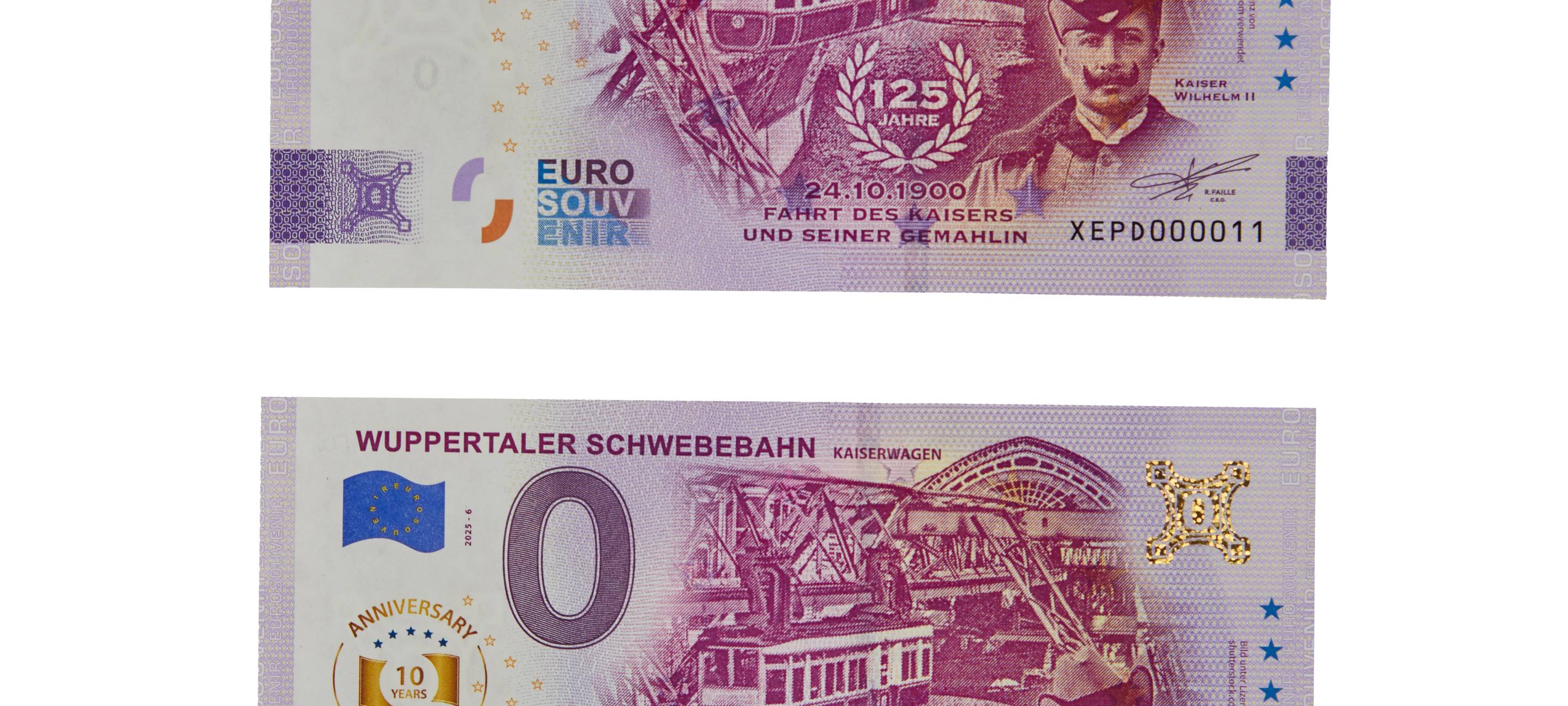 0-Euro-Schein zur Kaiserwagenfahrt