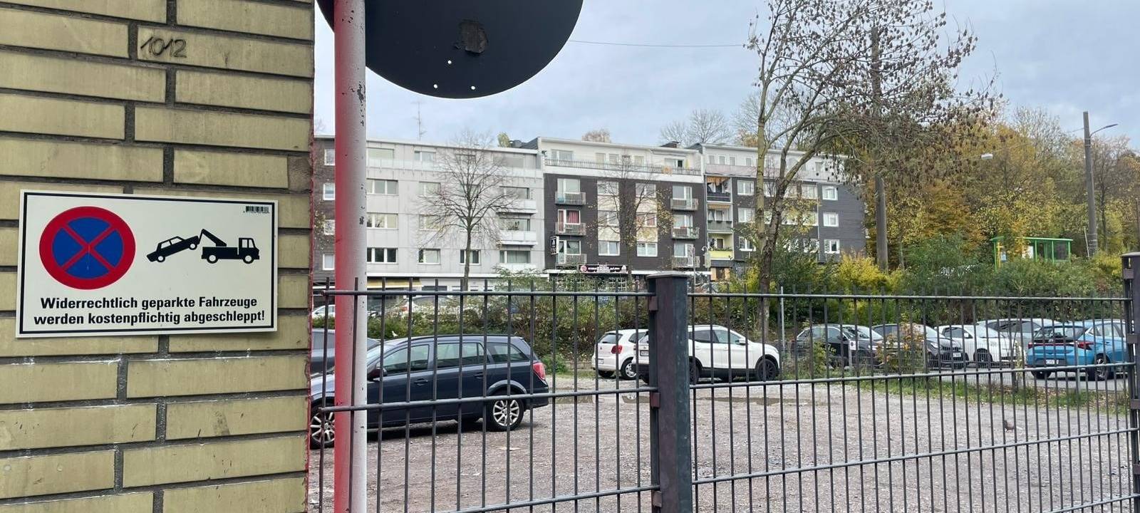 zu sehen der Parkplatz in oberbarmen