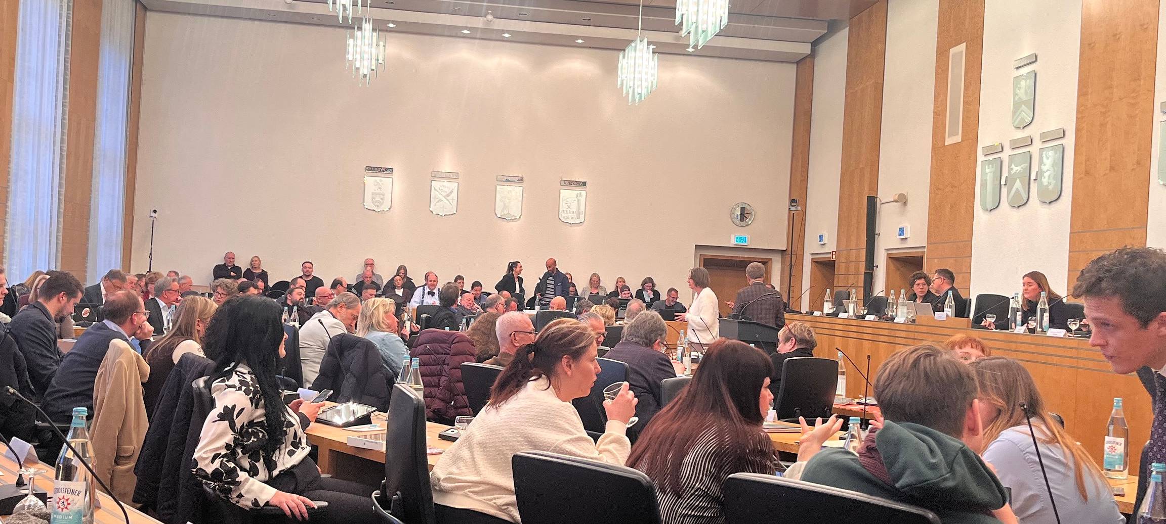 zu sehen ist die Ratssitzung