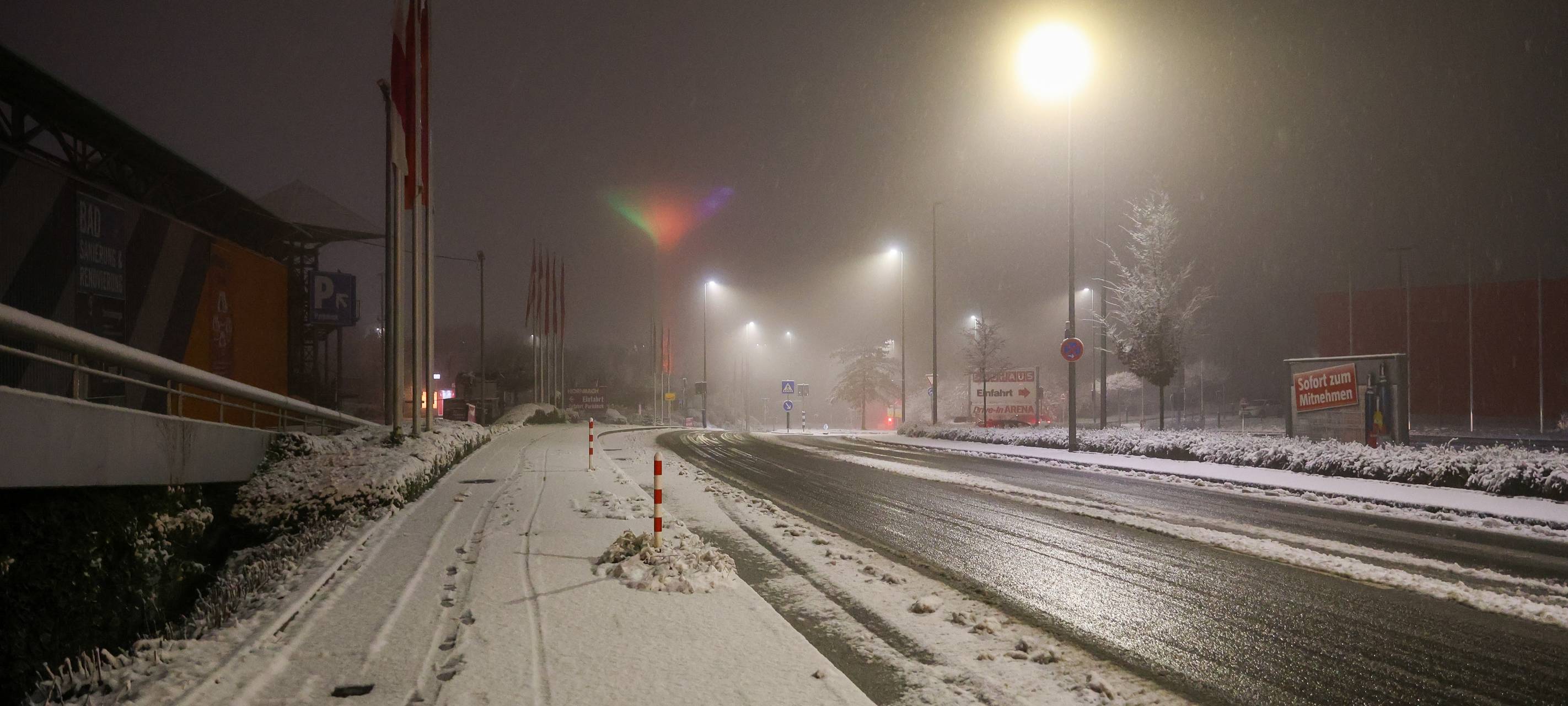 Erster Schnee in Wuppertal