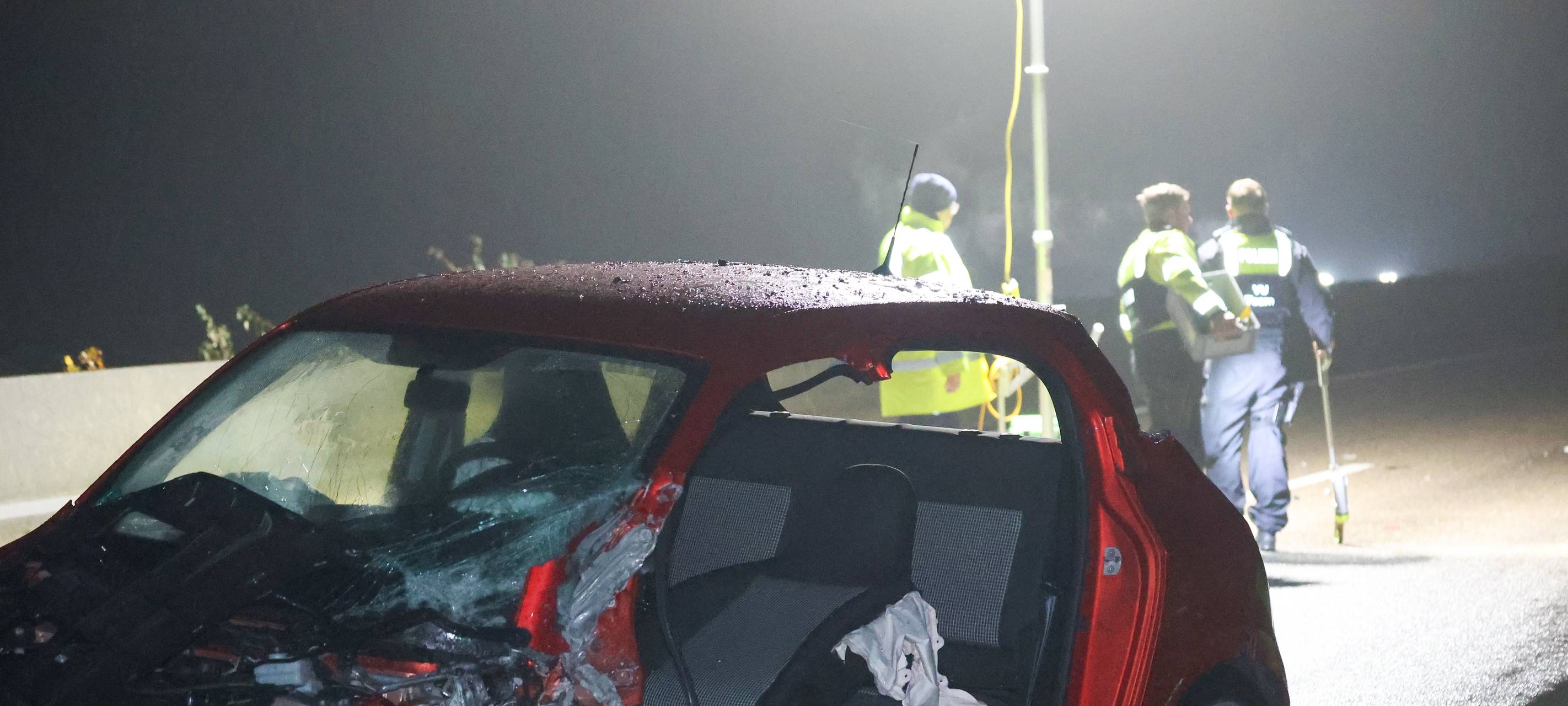 Unfall: Falschfahrer auf der A535