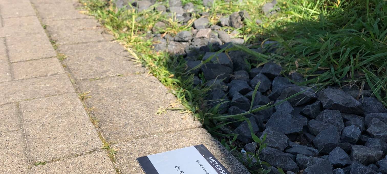 Trasse Nordbahntrasse eine von über 900 Plakette für Sponsoren Spender als Beispiel News vom 11.6.2019