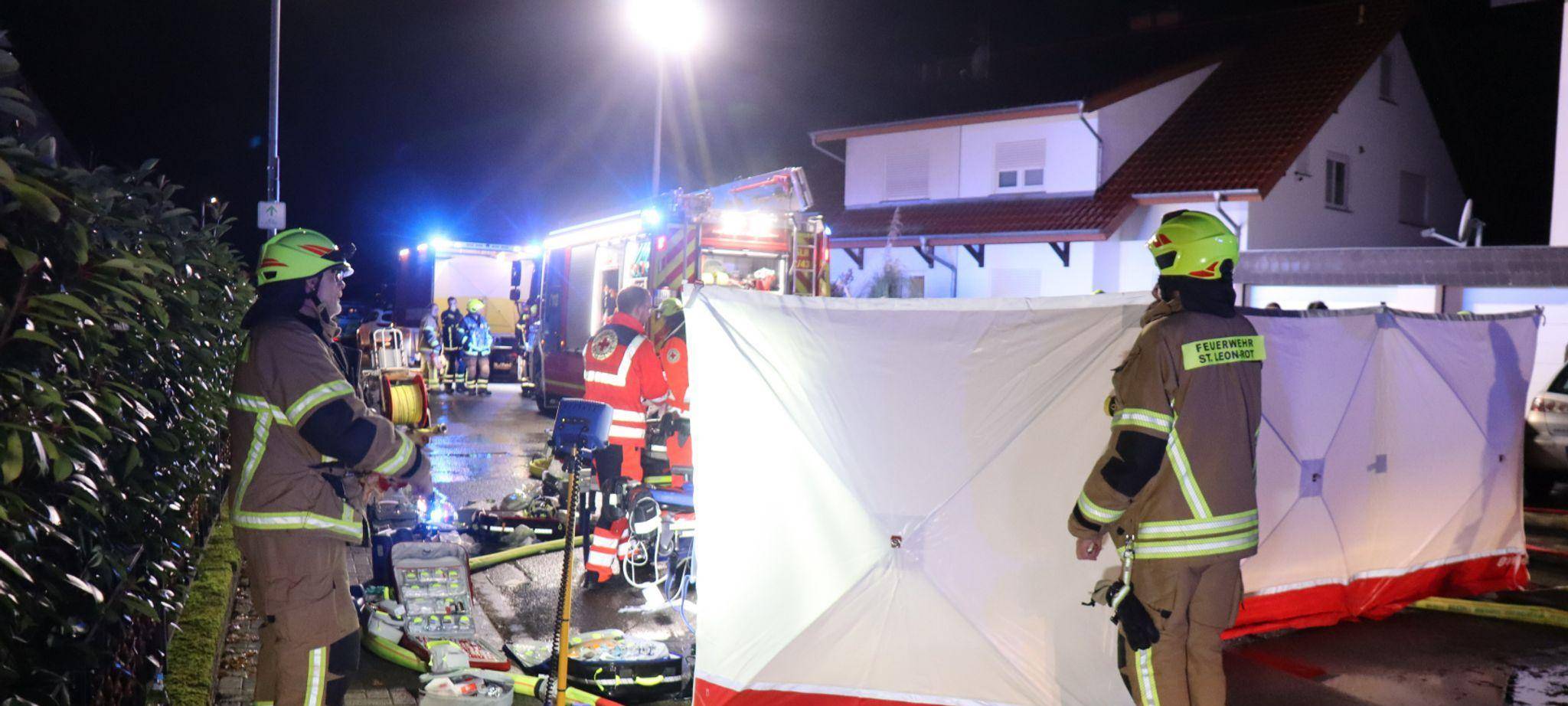 Zwei Tote bei Brand in Einfamilienhaus