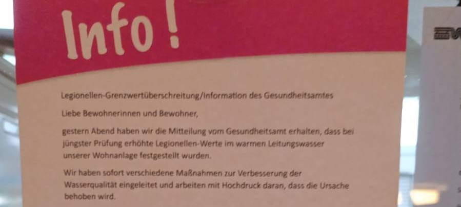 Immer wieder Legionellen