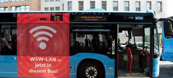 WSW Bus WLAN Wuppertal Wuppertaler Stadtwerke ÖPNV Verkehr Internet surfen