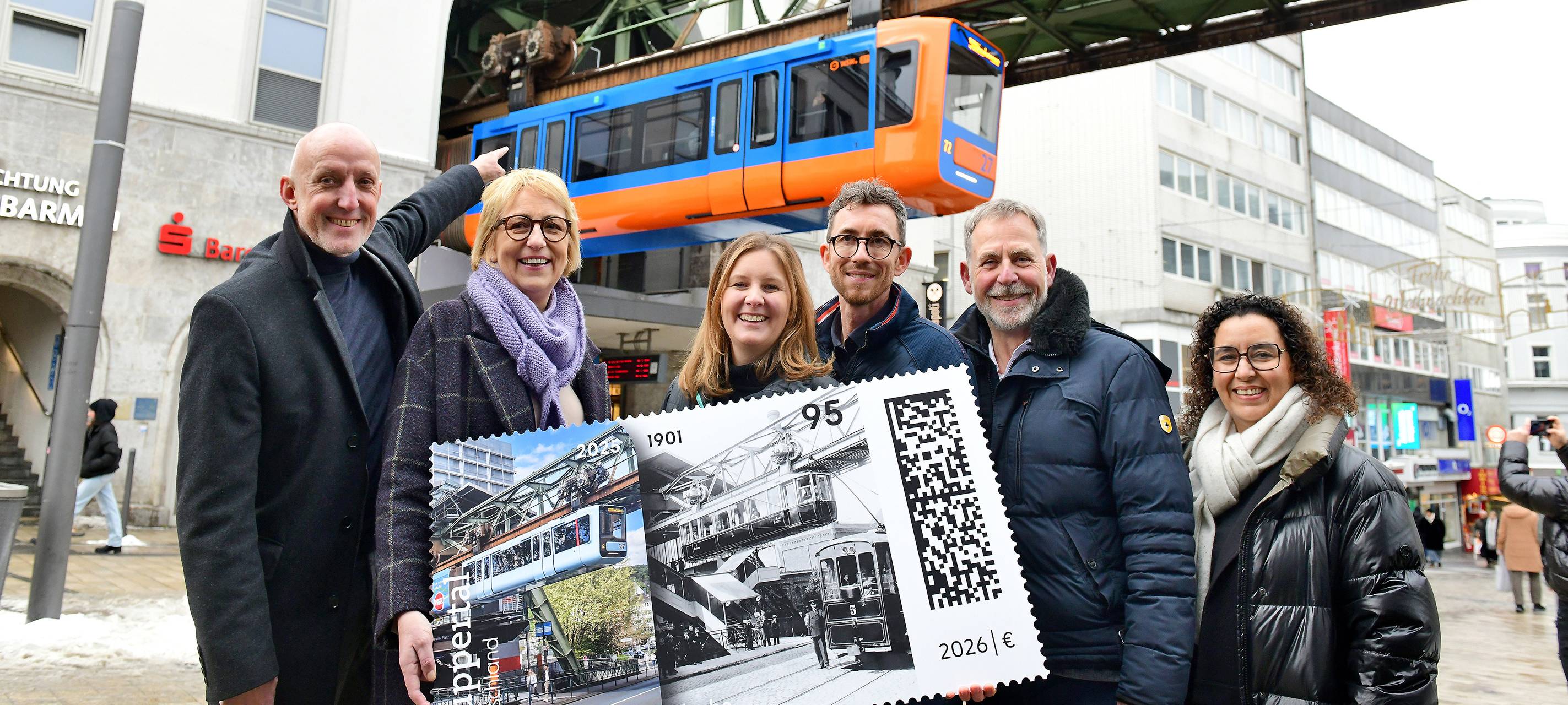 Sonderbriefmarke zum Schwebebahn-Jubiläum