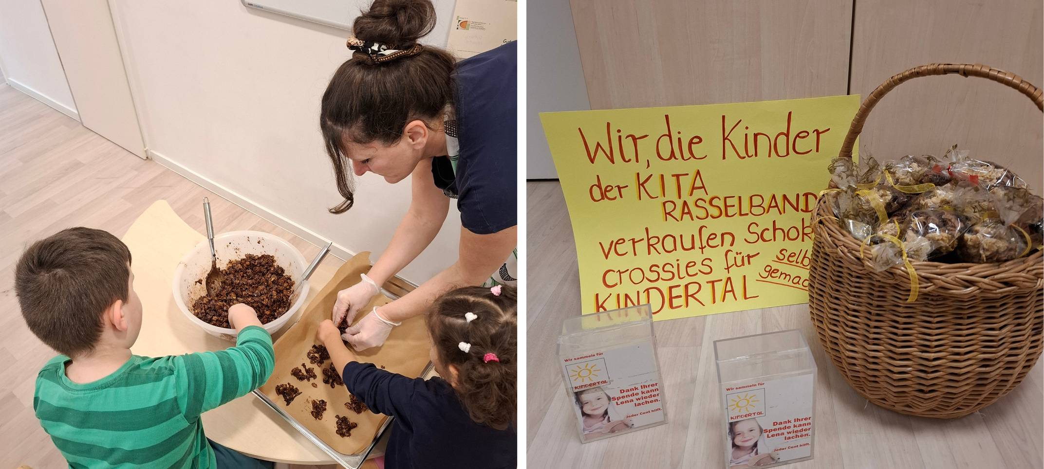 Kita Rasselbande backt Schokocrossies für Kindertal