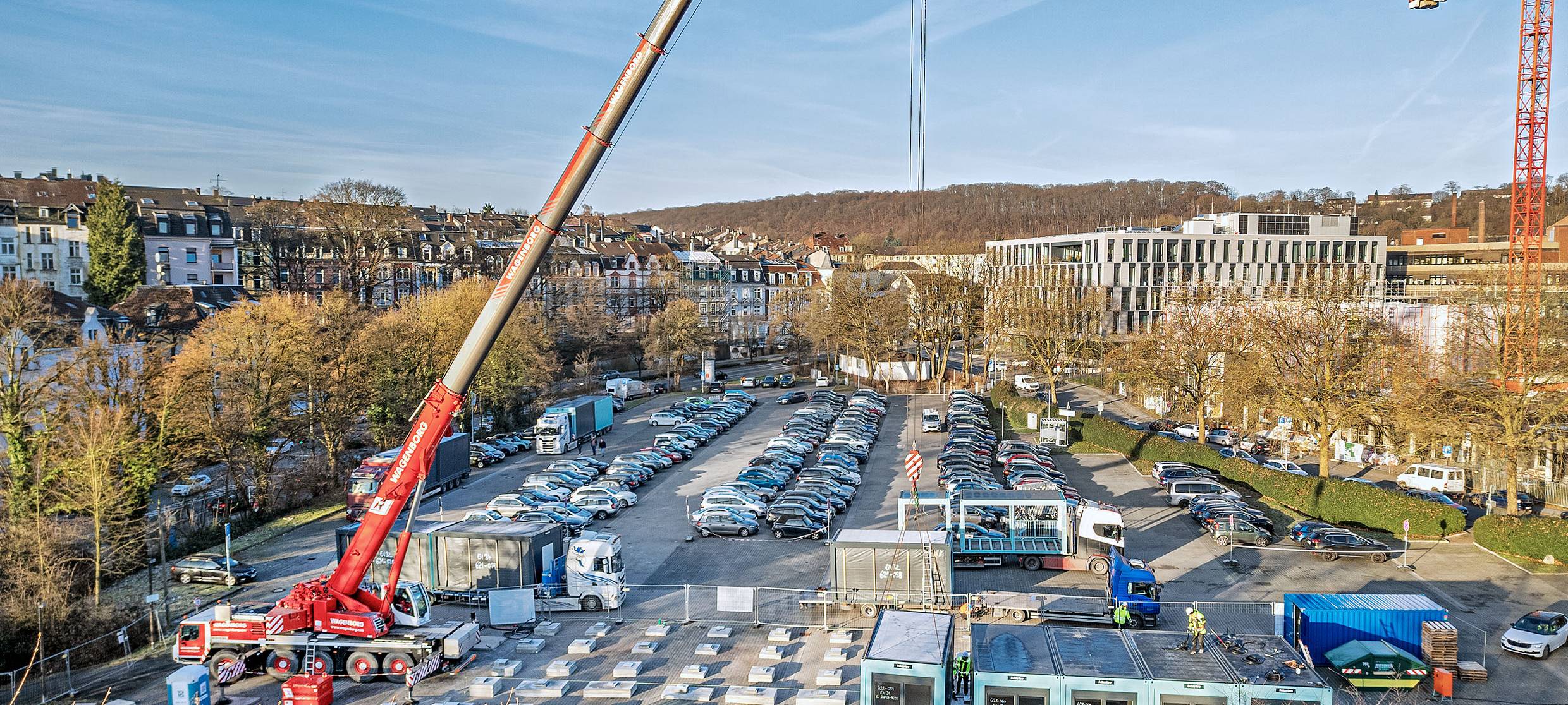 Container auf dem Carnaper Platz