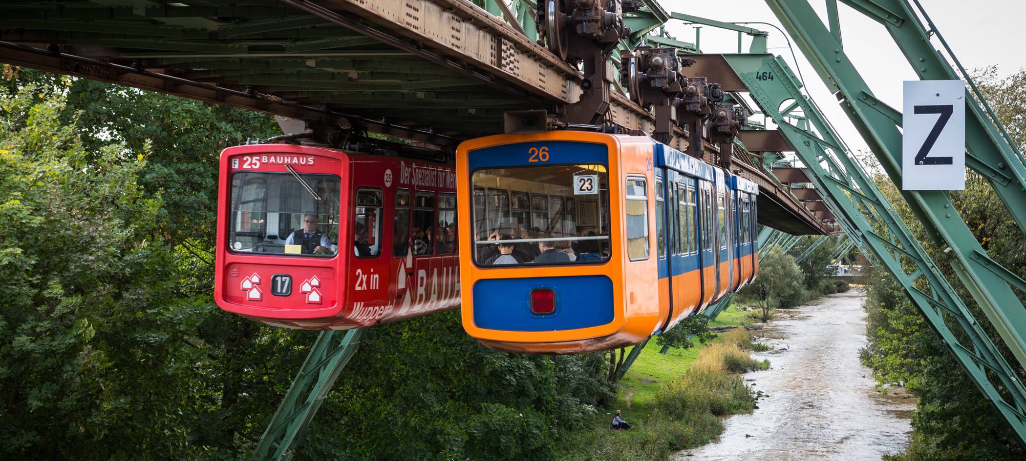 Alte Schwebebahn steht jetzt in Oberbarmen