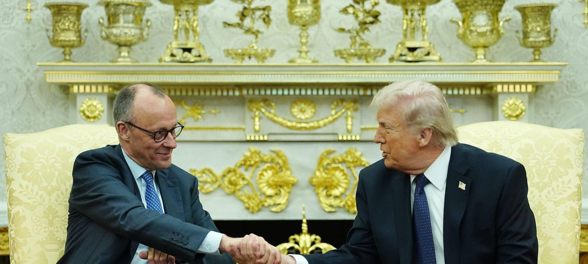 US-Präsident Trump empfängt Bundeskanzler Merz