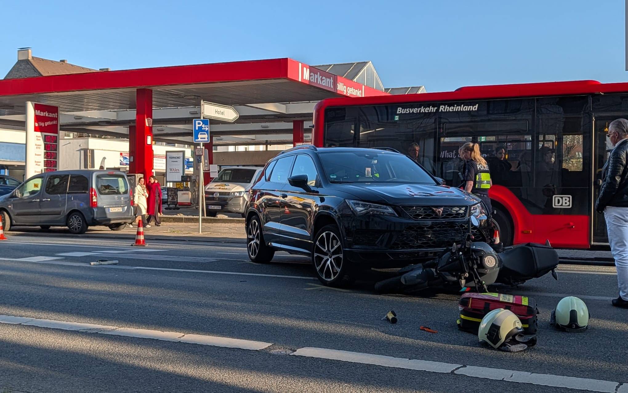 Unfall mit Motorrad in Elberfeld