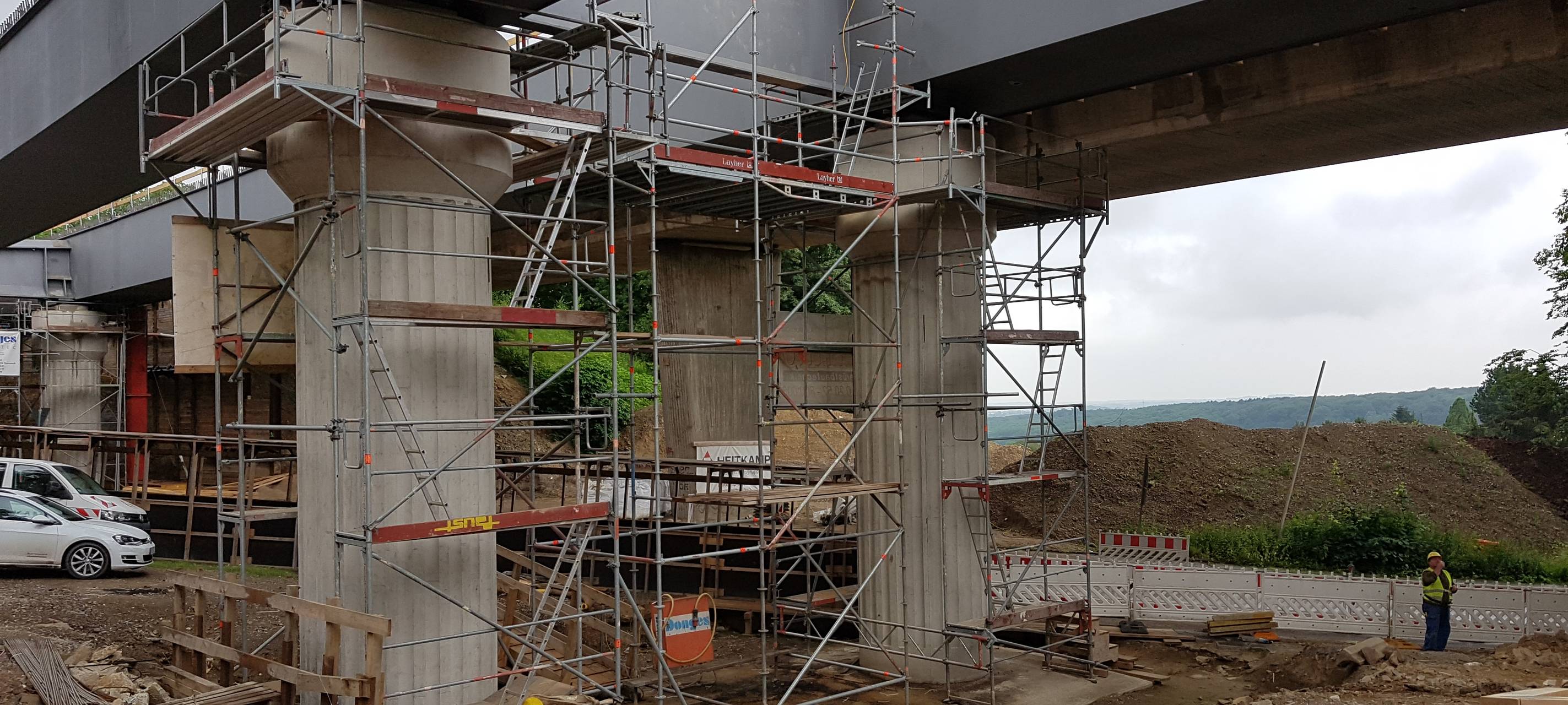 Verkehrsführung in der Baustelle am Westring wird geändert