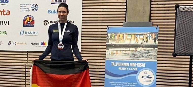 Wuppertalerin erfolgreich im Eisschwimmen