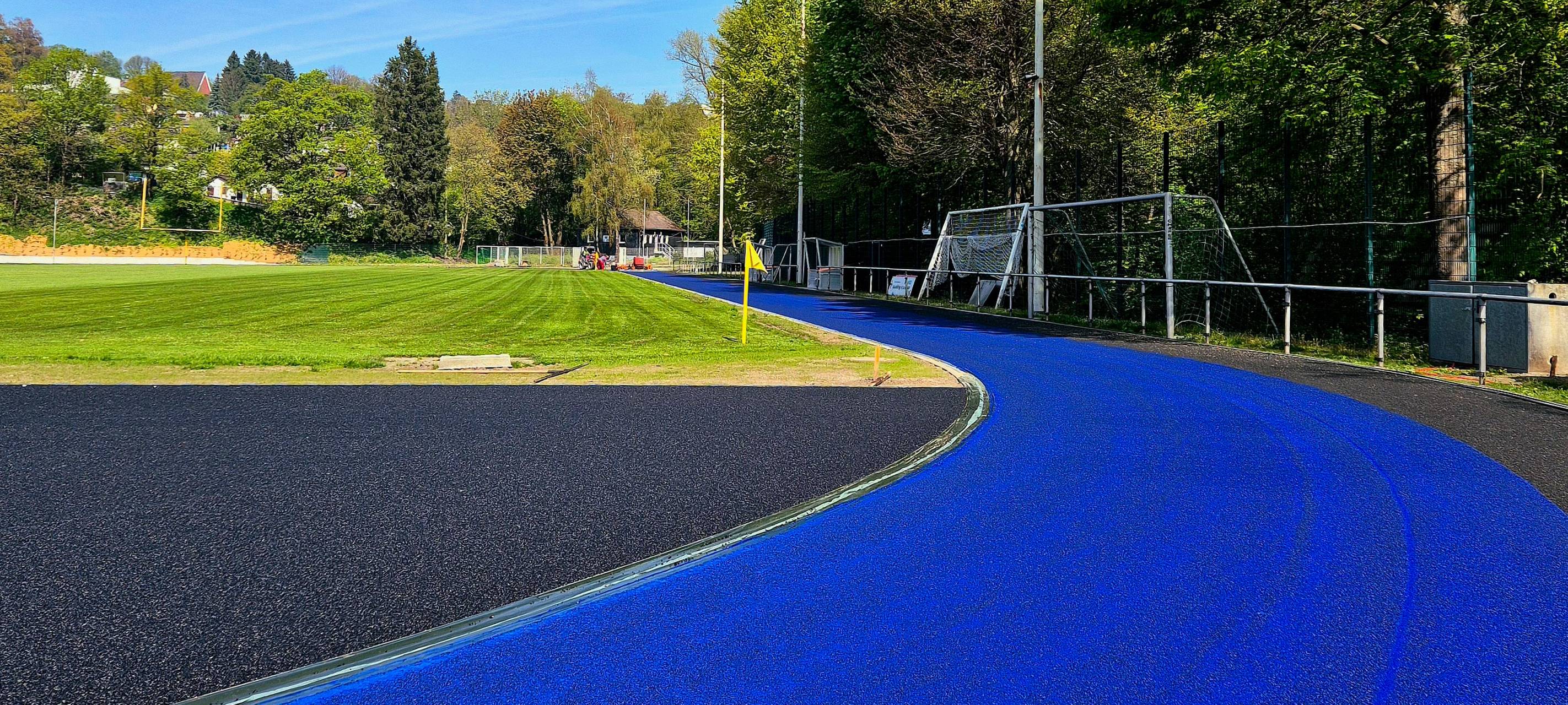 Der Gelbe Sprung wird blau