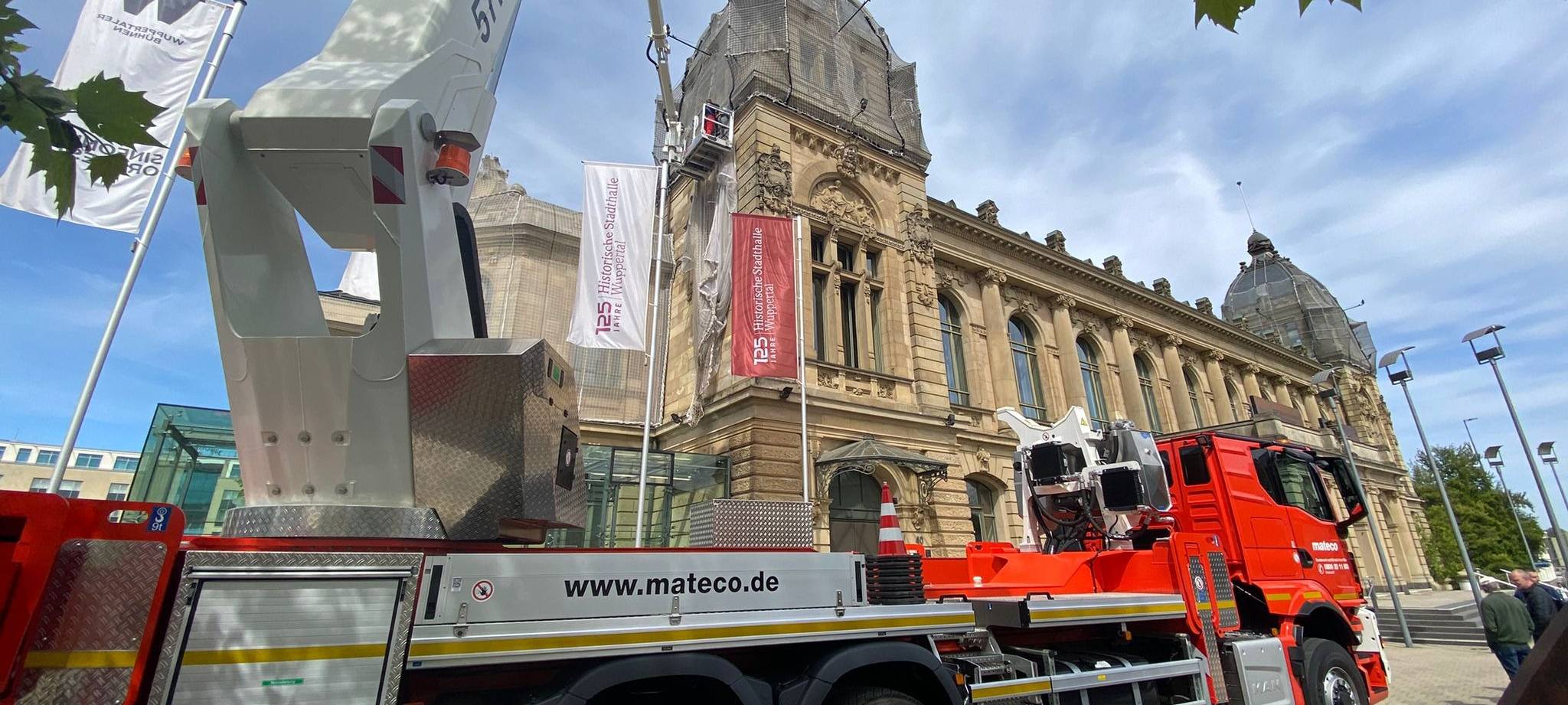 Fassade der Stadthalle wird saniert