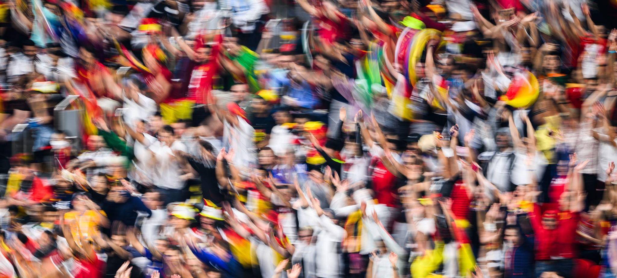 Fans machen eine La-Ola-Welle