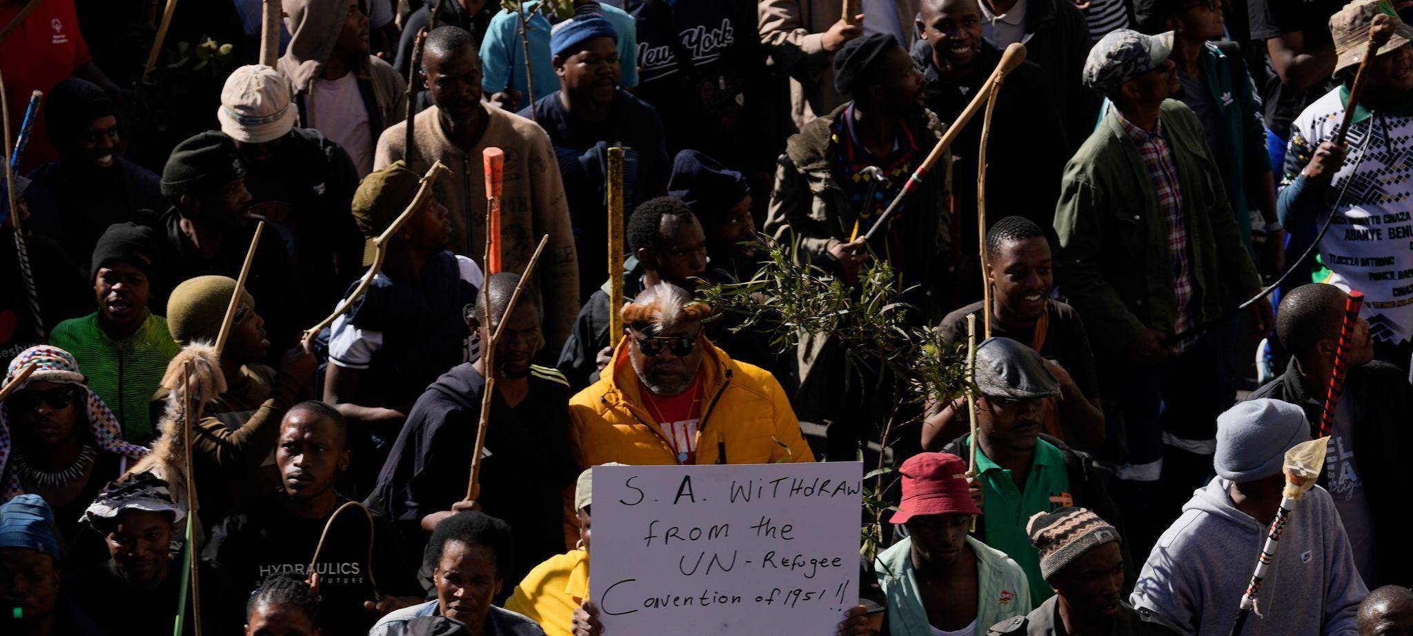 Proteste gegen die Einwanderungspolitik in Südafrika