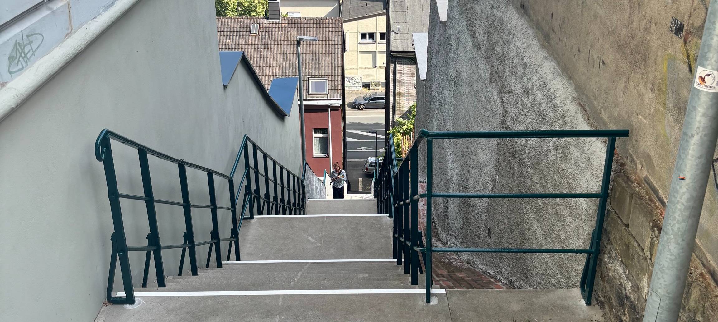 Längste Treppe nach 17 Jahren wieder frei