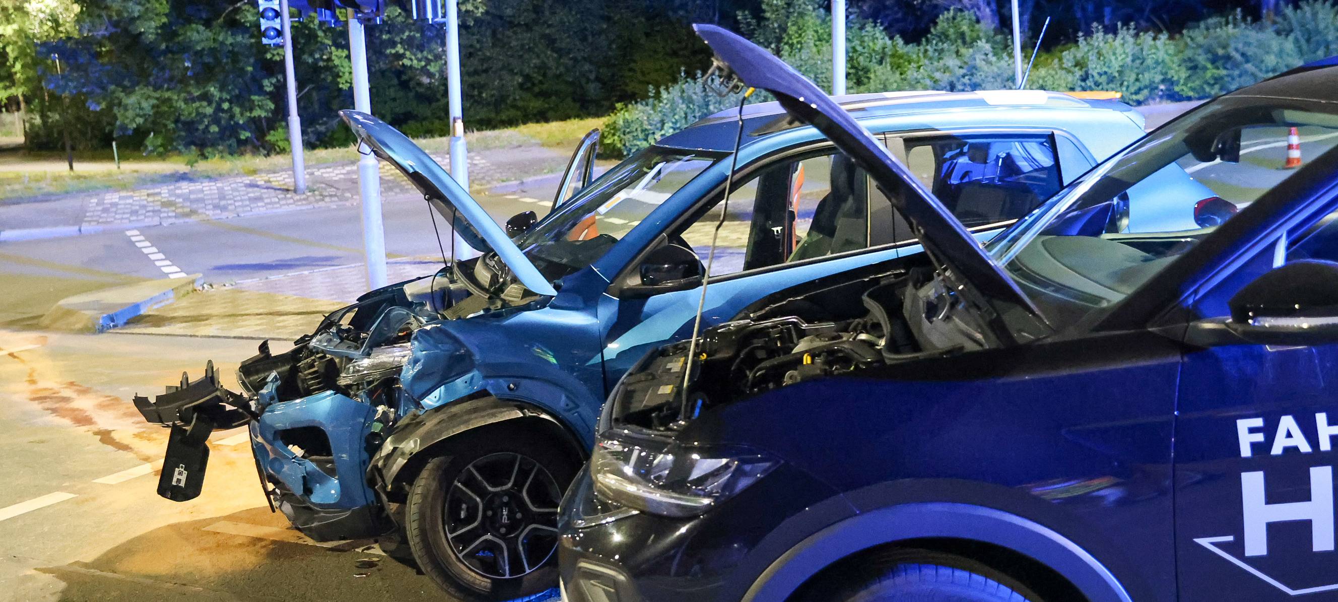Zwei größere Unfälle am Abend in Wuppertal