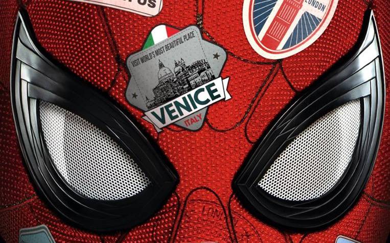 Spider-Man sammelt Aufkleber auf seiner Europa-Tournee