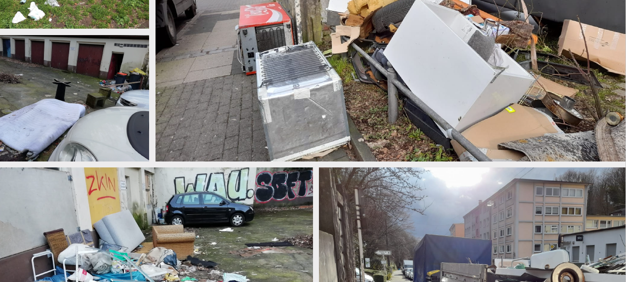 Viel Müll in Wuppertal