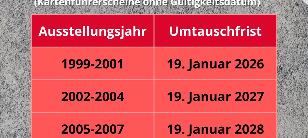 Umtausch der Führerscheine startet
