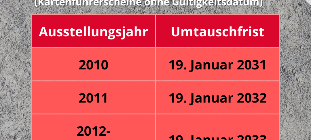 Umtausch der Führerscheine startet