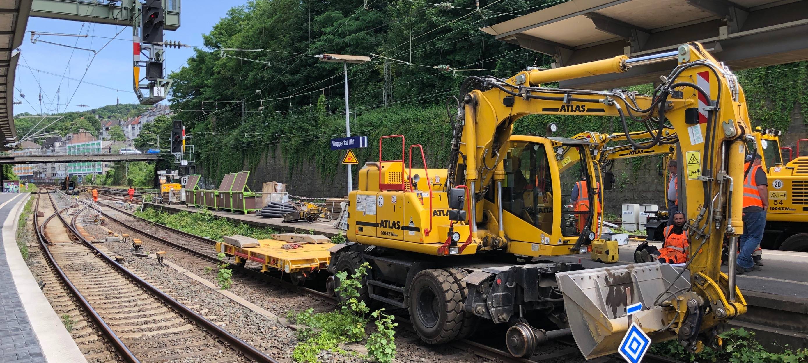 Bauarbeiten am Hauptbahnhof