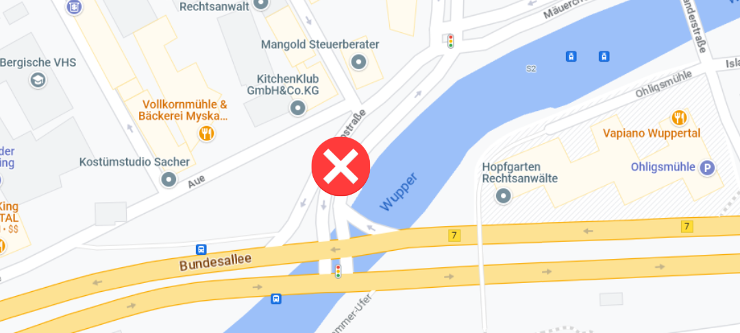 Kasinostraße gesperrt