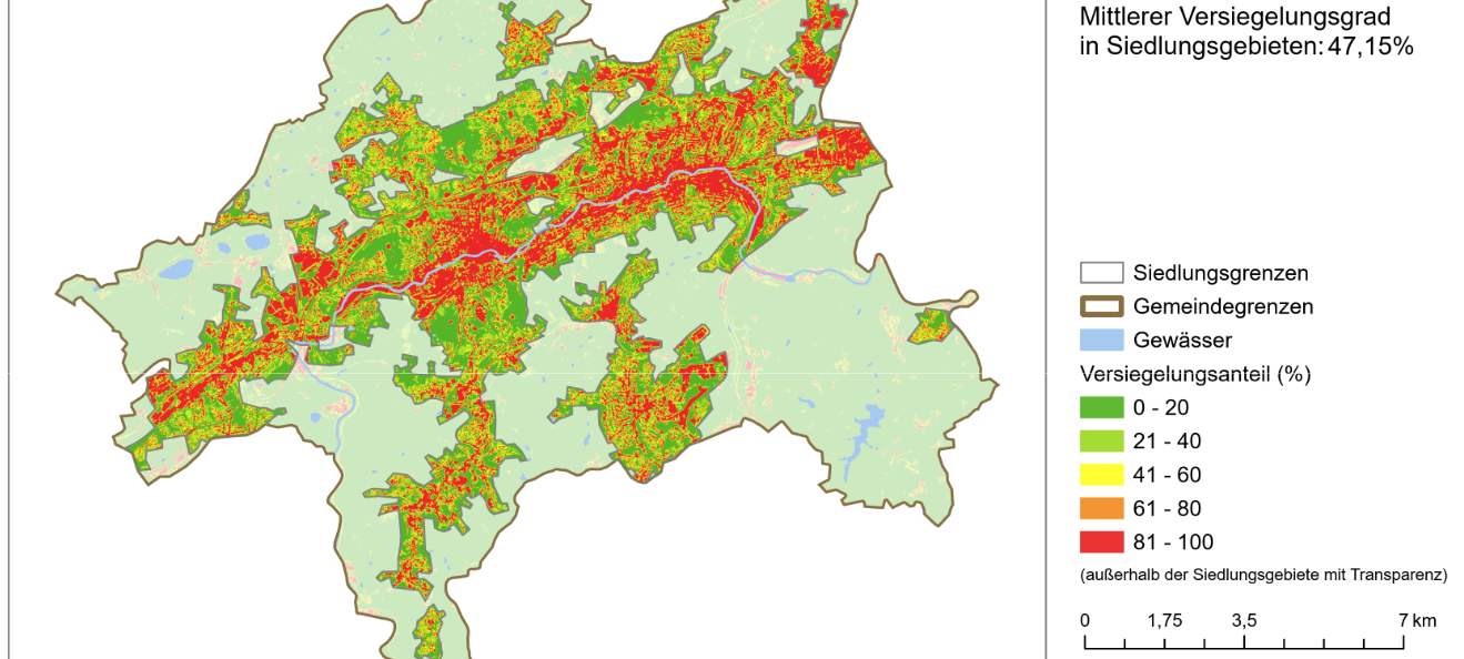 Wieviel Wuppertal ist versiegelt?