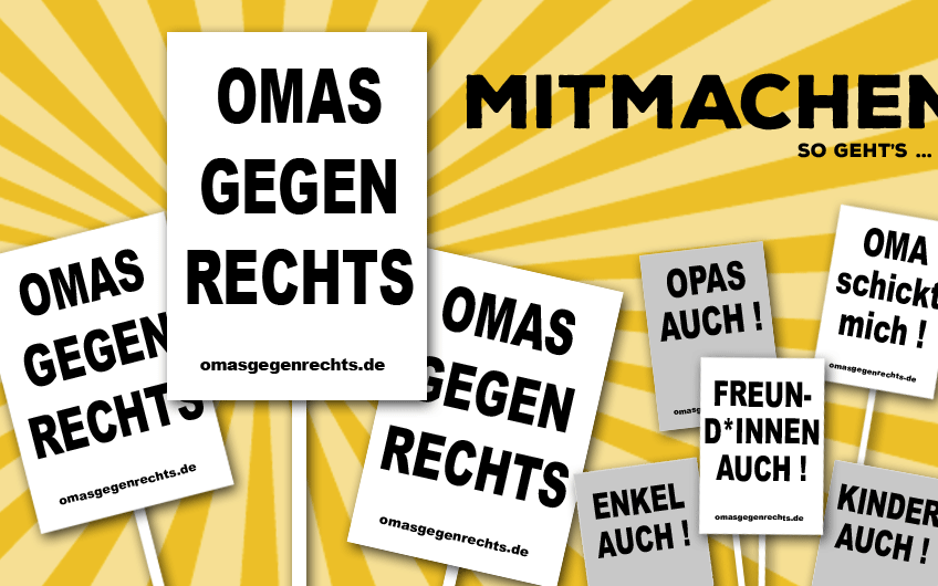Omas gegen Rechts feiern Tag des Grundgesetzes