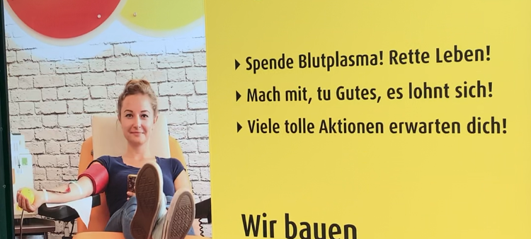 Ein neues Blutplasma-Spendezentrum