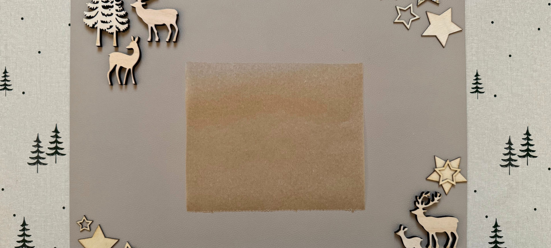 2. Backpapier grob zurechtschneiden