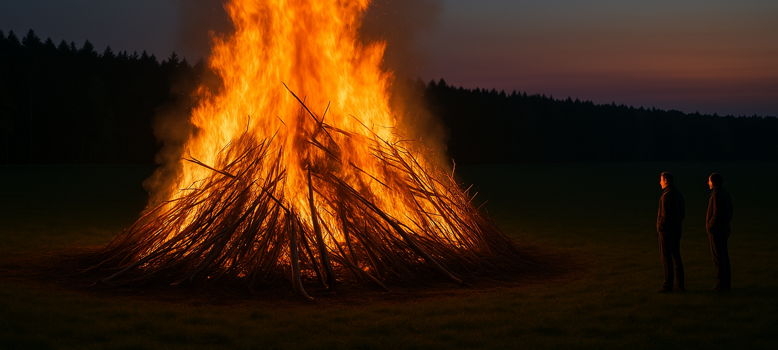 Osterfeuer: Achtung Trockenheit