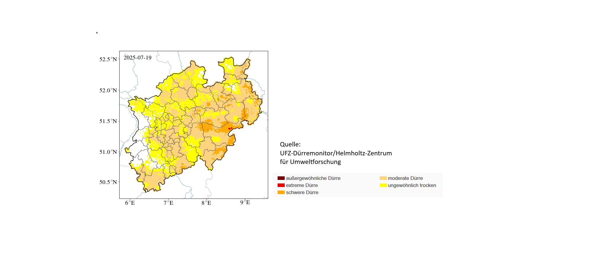 „Moderate Dürre“ in Wuppertal
