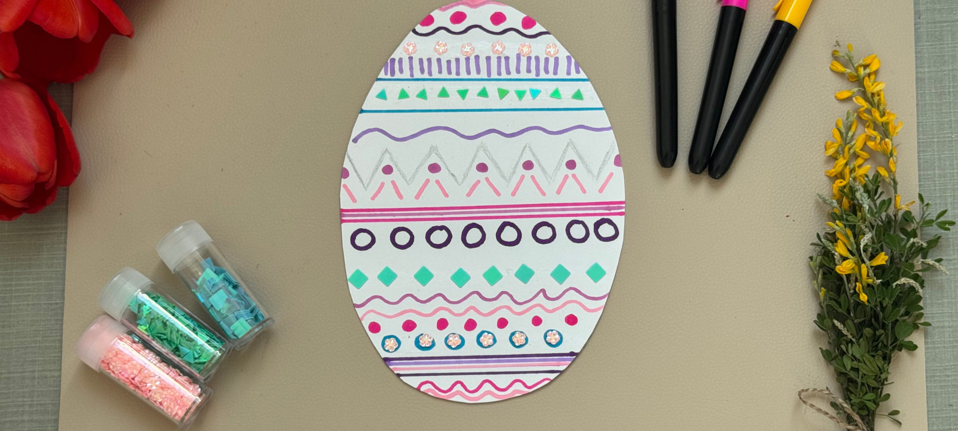 3. Ei Nr.1 verzieren