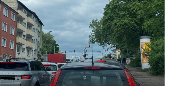 Kurze Grünphase - langer Stau