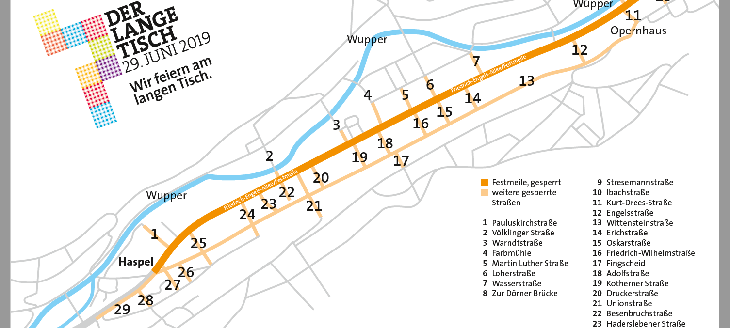 Halteverbote für den Langen Tisch